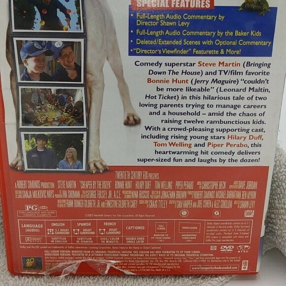 Cheaper By The Dozen DVD 2004 Hillary Duff Steve Martin - Picture 5 of 10